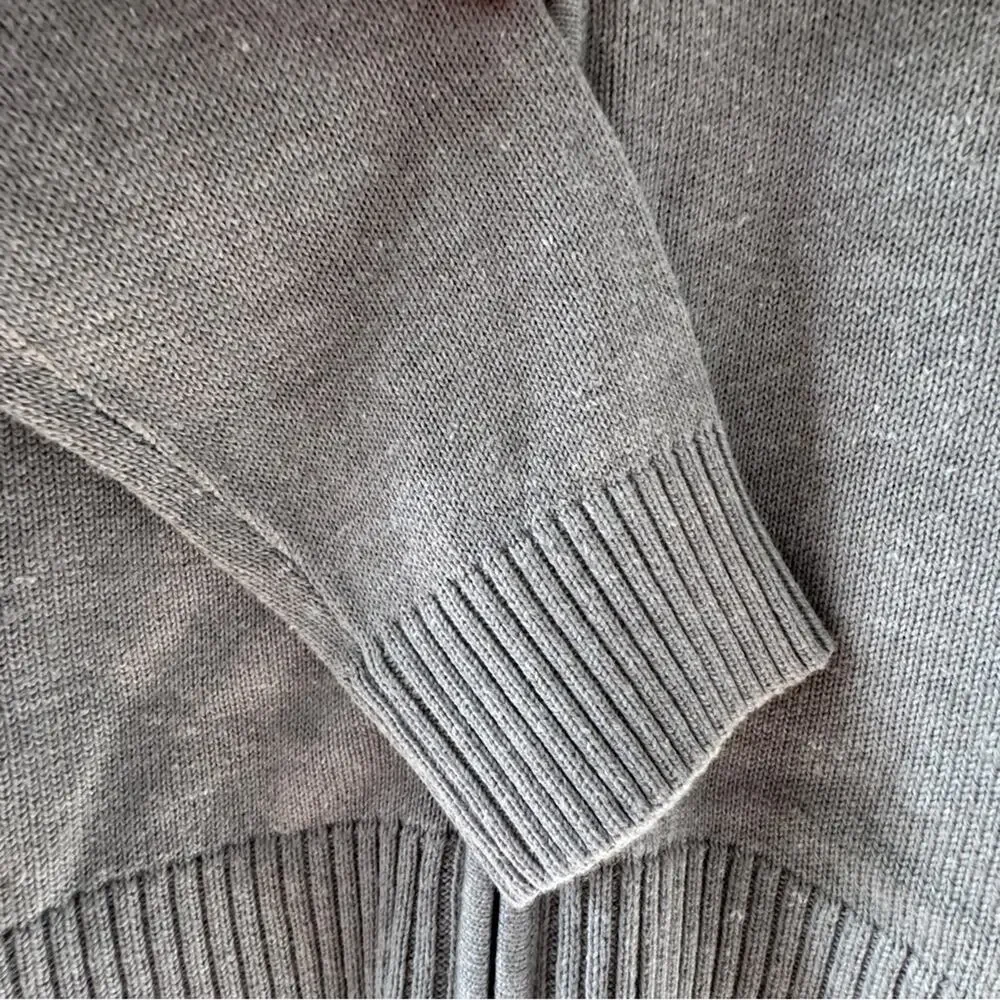 The Children's Place Boys' Uniform Zip Up Mock Neck Sweater Grey Size 14 XL